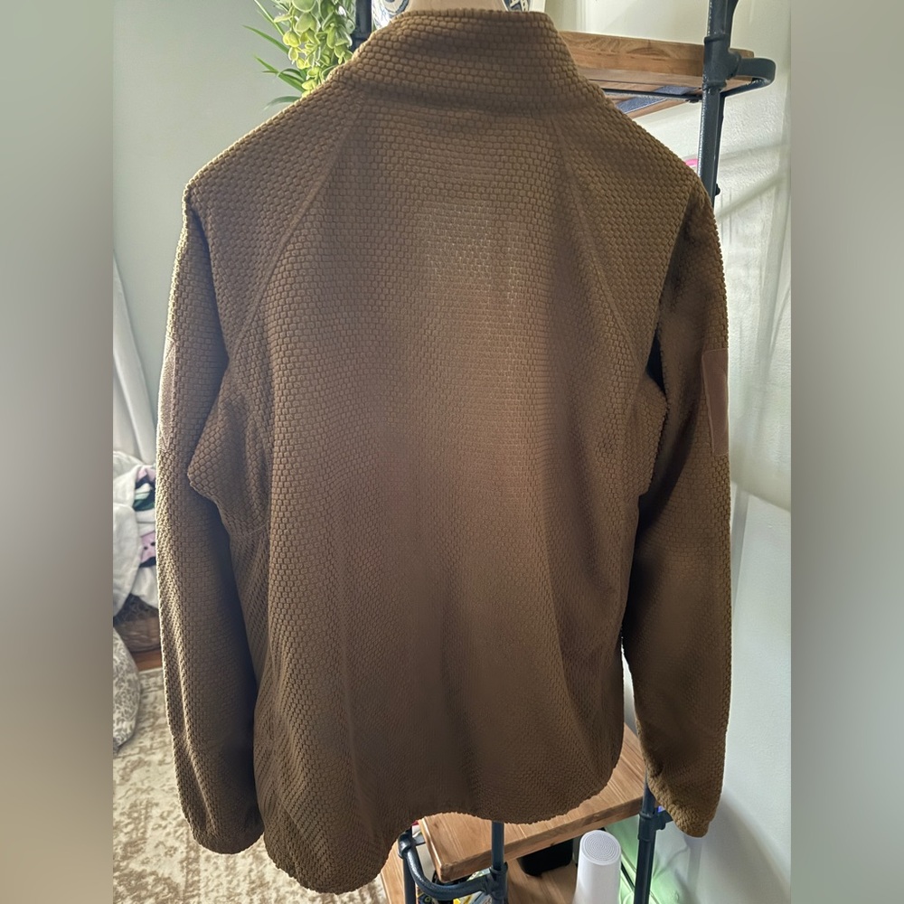 Men's Brown Zip-Up Jacket/Mid-Layer - Picture 5 of 9